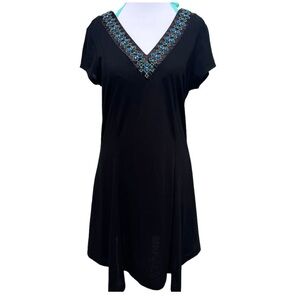 Dotti Swim Cover Up with Blue and Green Embellishments
